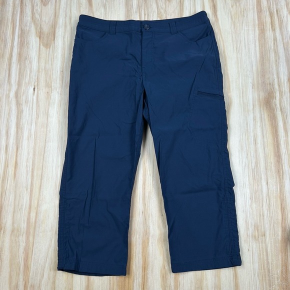 Eddie Bauer Pants - Eddie Bauer Hiking Capri Pants Dark Blue Outdoors Active Women's 8